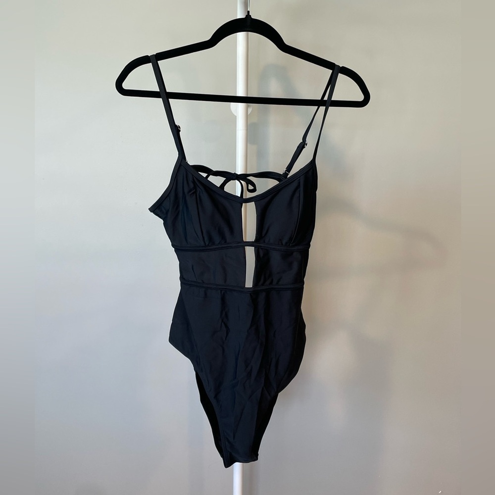 Cupshe Black One-Piece Swimsuit Medium NWT